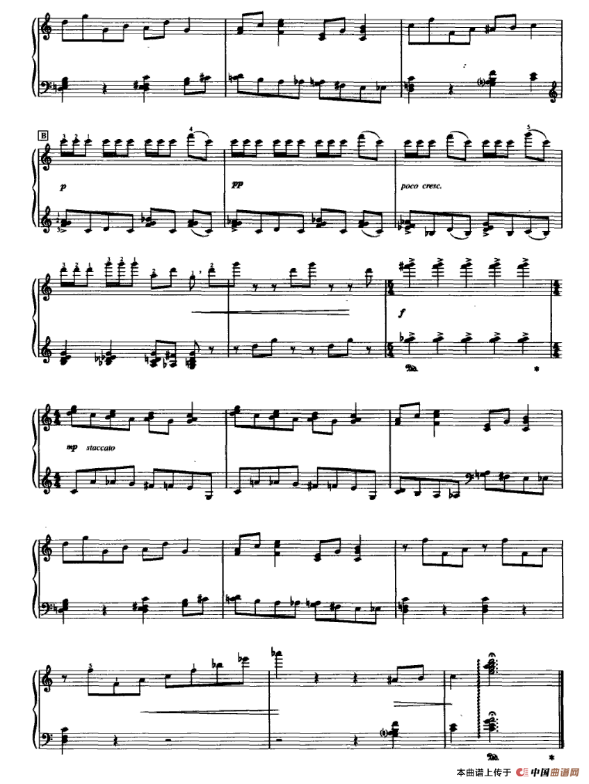 首页 器乐乐谱 钢琴乐谱 钟表 作曲:罗伊特尔斯坦  格式: 五线谱