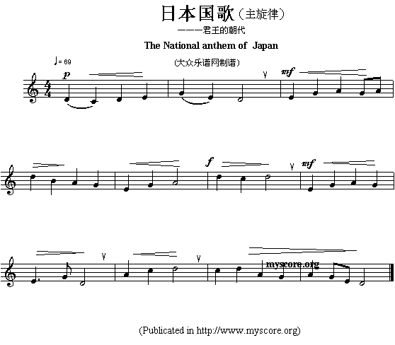 关于《各国国歌主旋律:日本》曲谱的评论 此曲谱暂无评论,欢迎