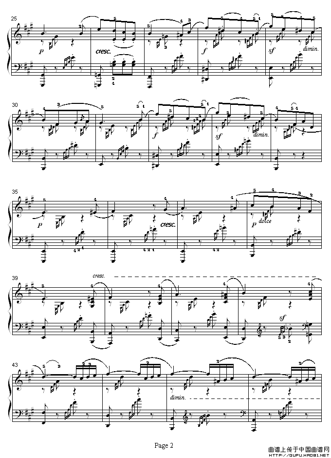 春之歌钢琴曲谱_长江之歌钢琴曲谱(3)