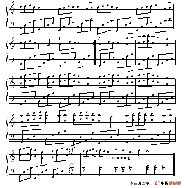 《美丽的神话》钢琴谱(第2页)