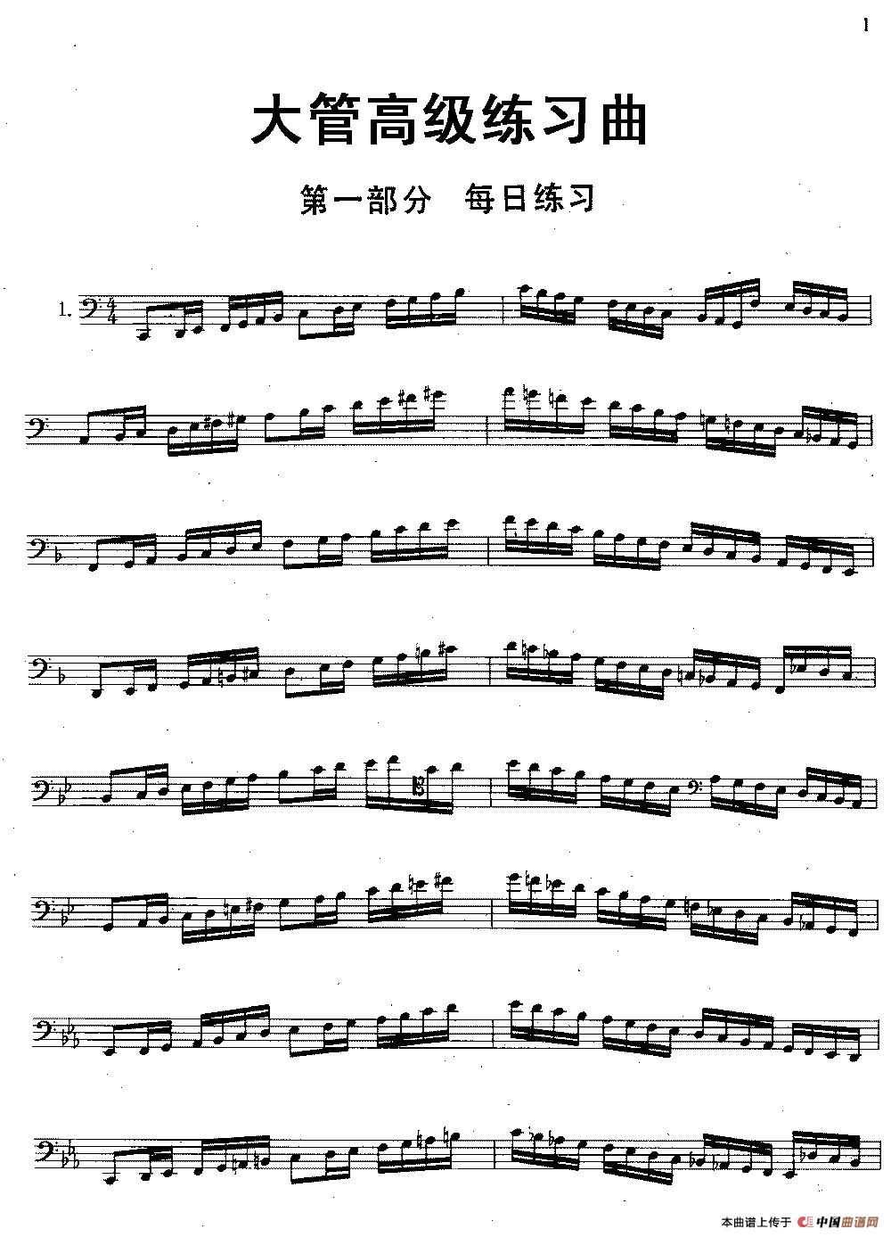 一级练习曲谱子_断奏练习曲谱子(3)