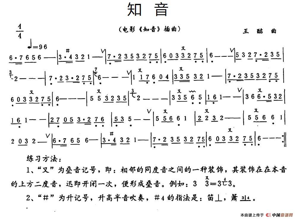 洞箫曲简谱_洞箫简谱(3)