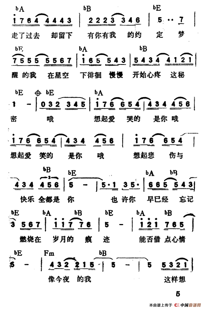 今夜我好想你(带和弦)