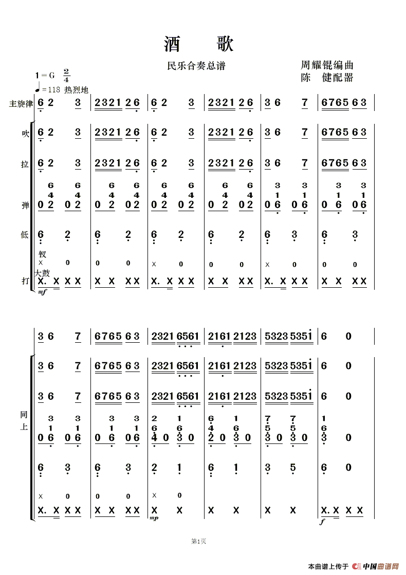 云南酒歌曲谱_云南风景图片(5)