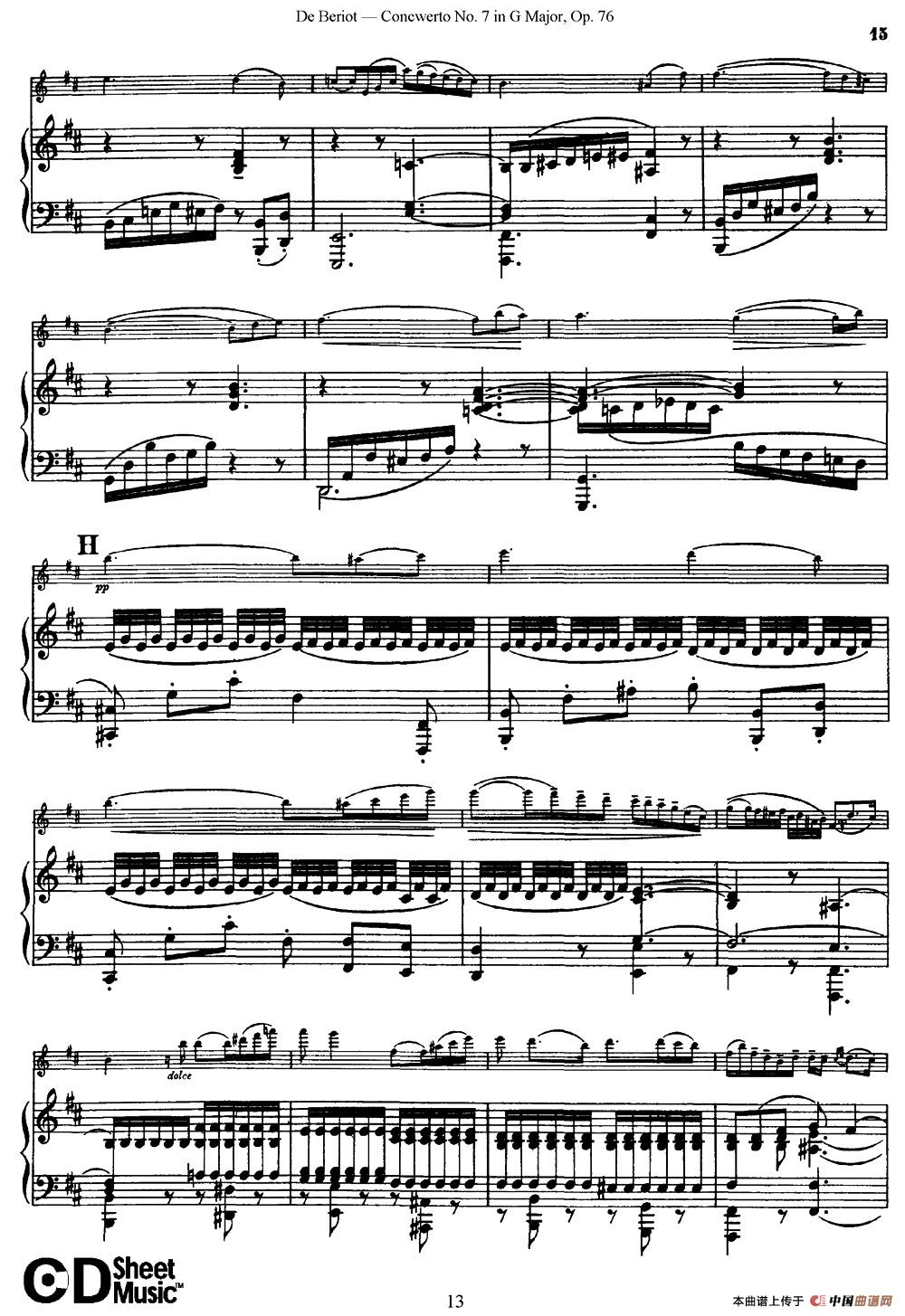 G大调第七协奏曲（Concerto No.7 in G Major）Op.76（小提琴+钢琴伴奏）(1)_原文件名：013.jpg