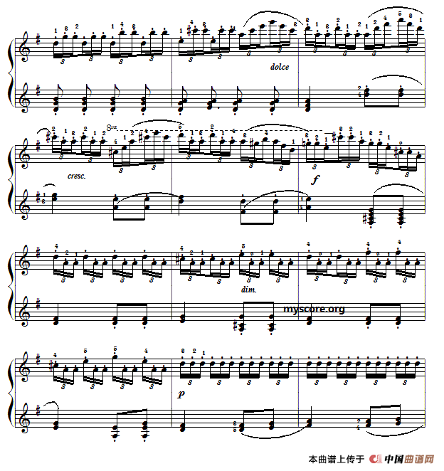 车尔尼(czerny)849第12首曲谱及练习指导