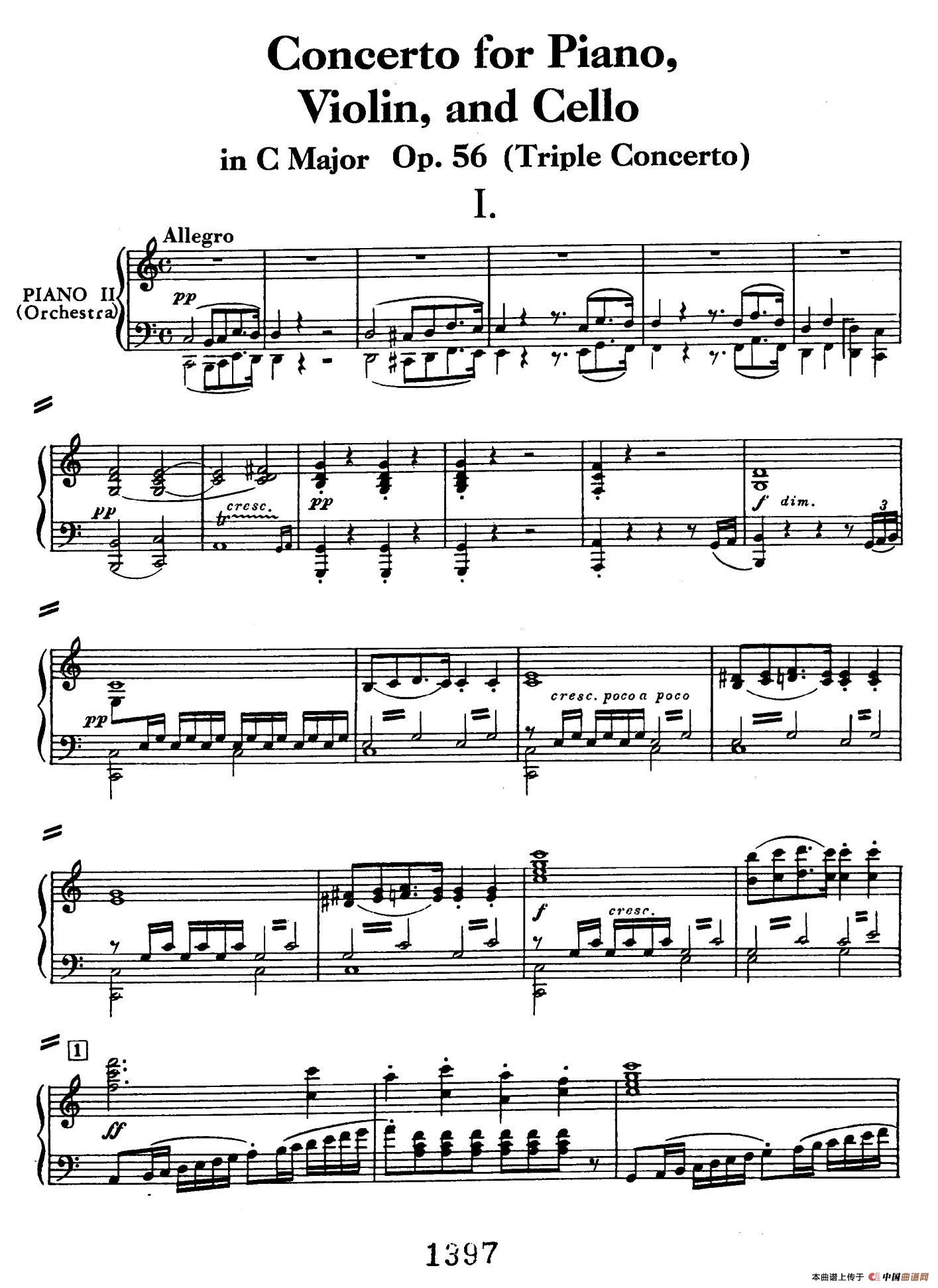 Triple Concerto in C Major Op.56（C大调三重协奏曲·双钢琴·Ⅰ）(1)_原文件名：001.jpg