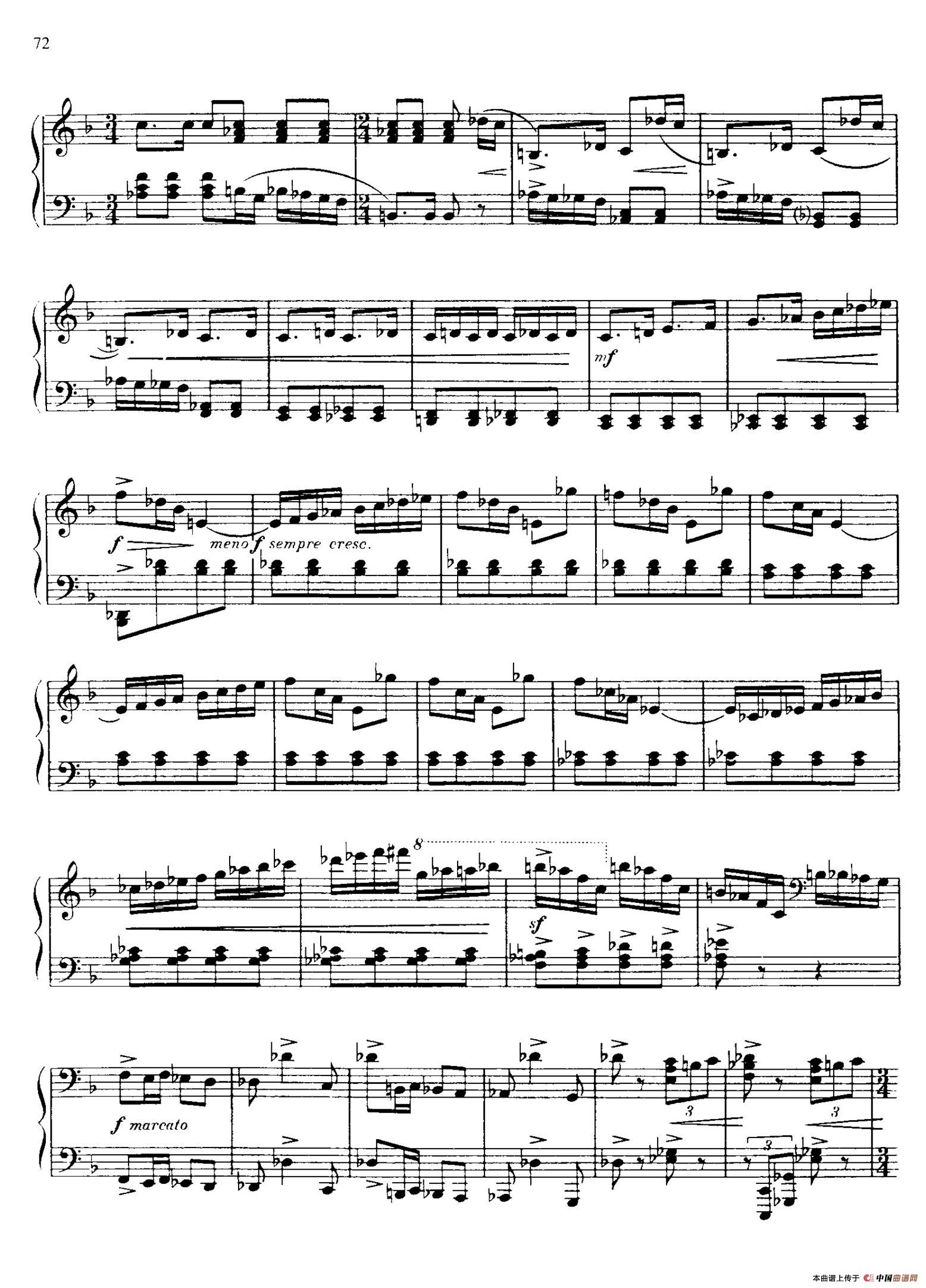 Piano Sonata No.3 in F Major Op.46（F大调第三钢琴奏鸣曲·Ⅰ）(1)_原文件名：009.jpg