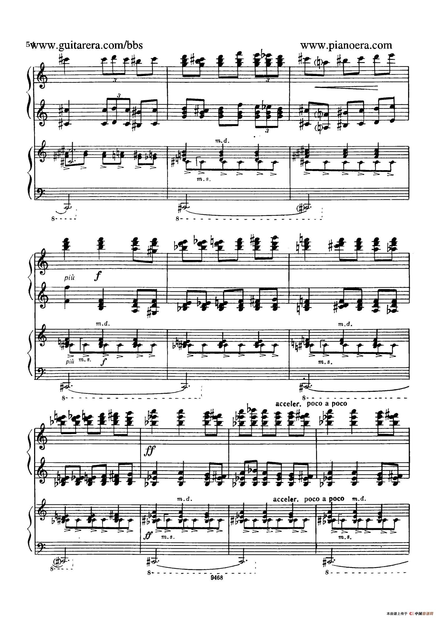 Piano Concerto in D-flat Major Op.37（降D大调钢琴协奏曲·Ⅱ·双钢琴）(1)_原文件名：050.jpg