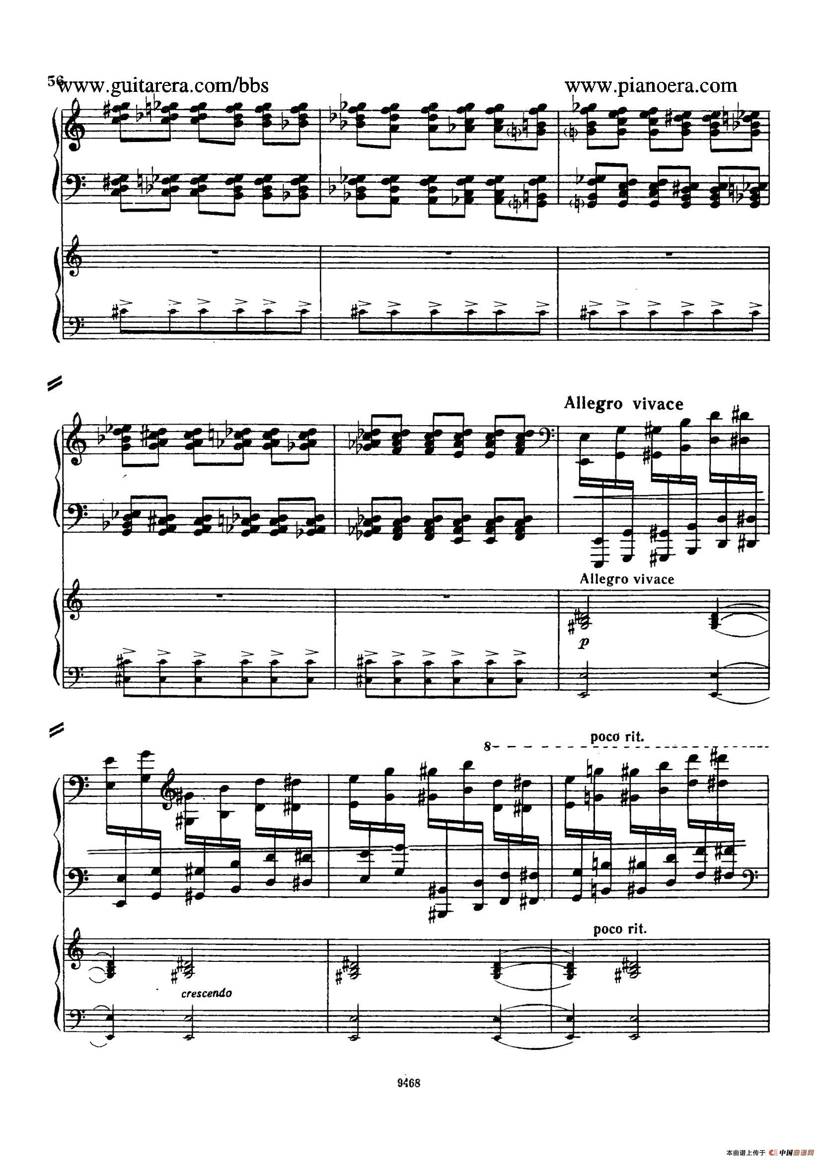 Piano Concerto in D-flat Major Op.37（降D大调钢琴协奏曲·Ⅱ·双钢琴）(1)_原文件名：052.jpg