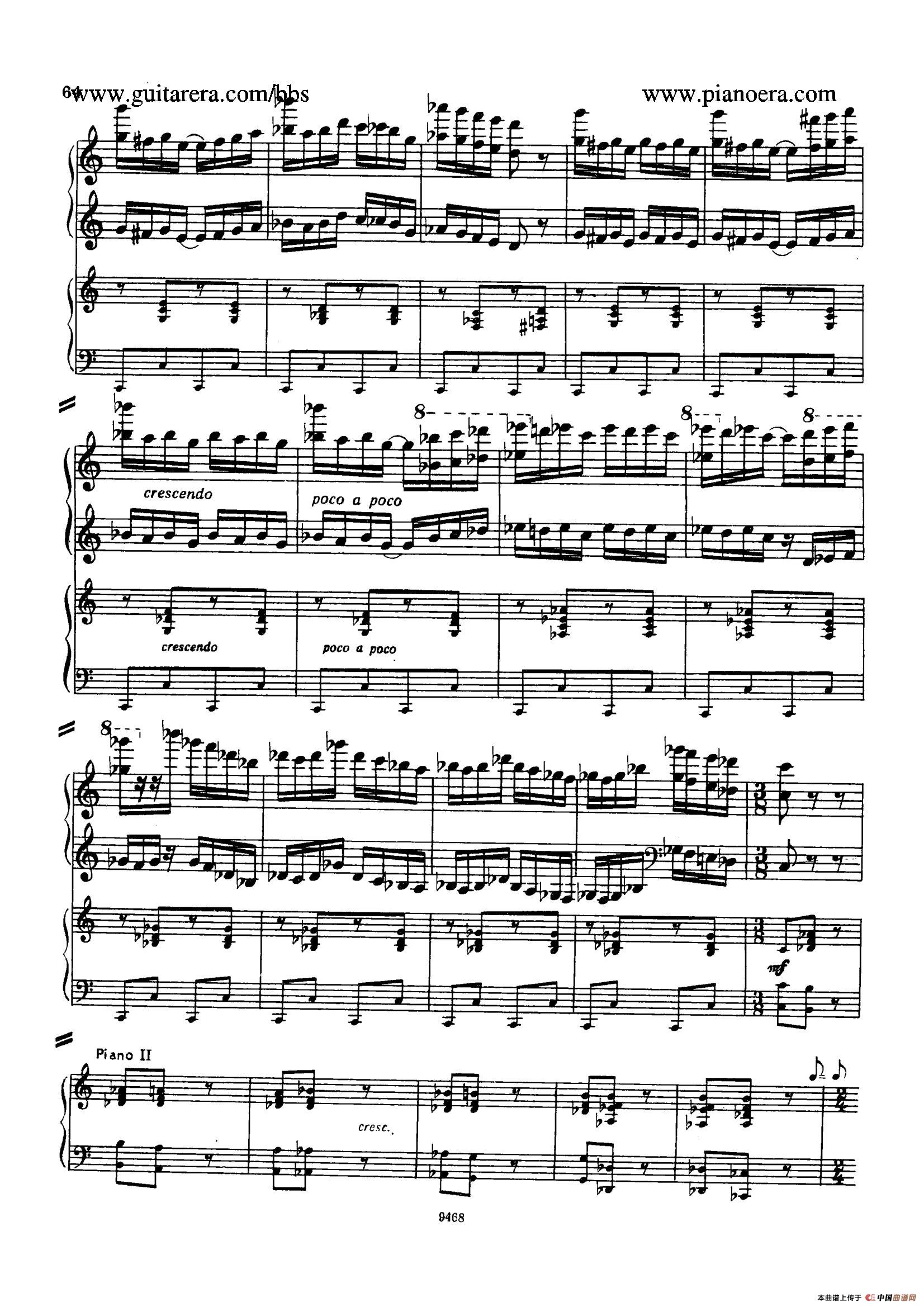 Piano Concerto in D-flat Major Op.37（降D大调钢琴协奏曲·Ⅲ·双钢琴）(1)_原文件名：060.jpg