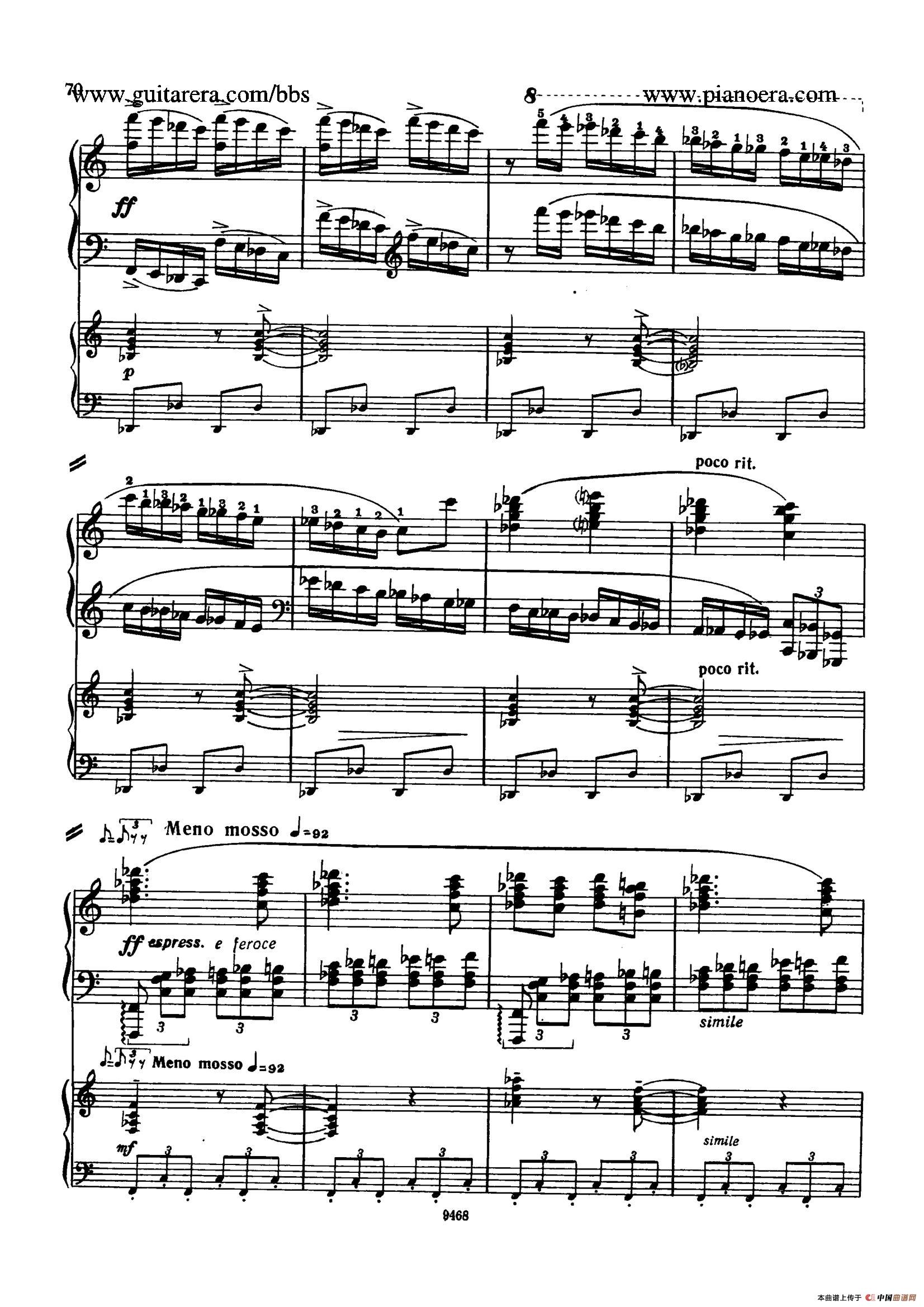Piano Concerto in D-flat Major Op.37（降D大调钢琴协奏曲·Ⅲ·双钢琴）(1)_原文件名：066.jpg