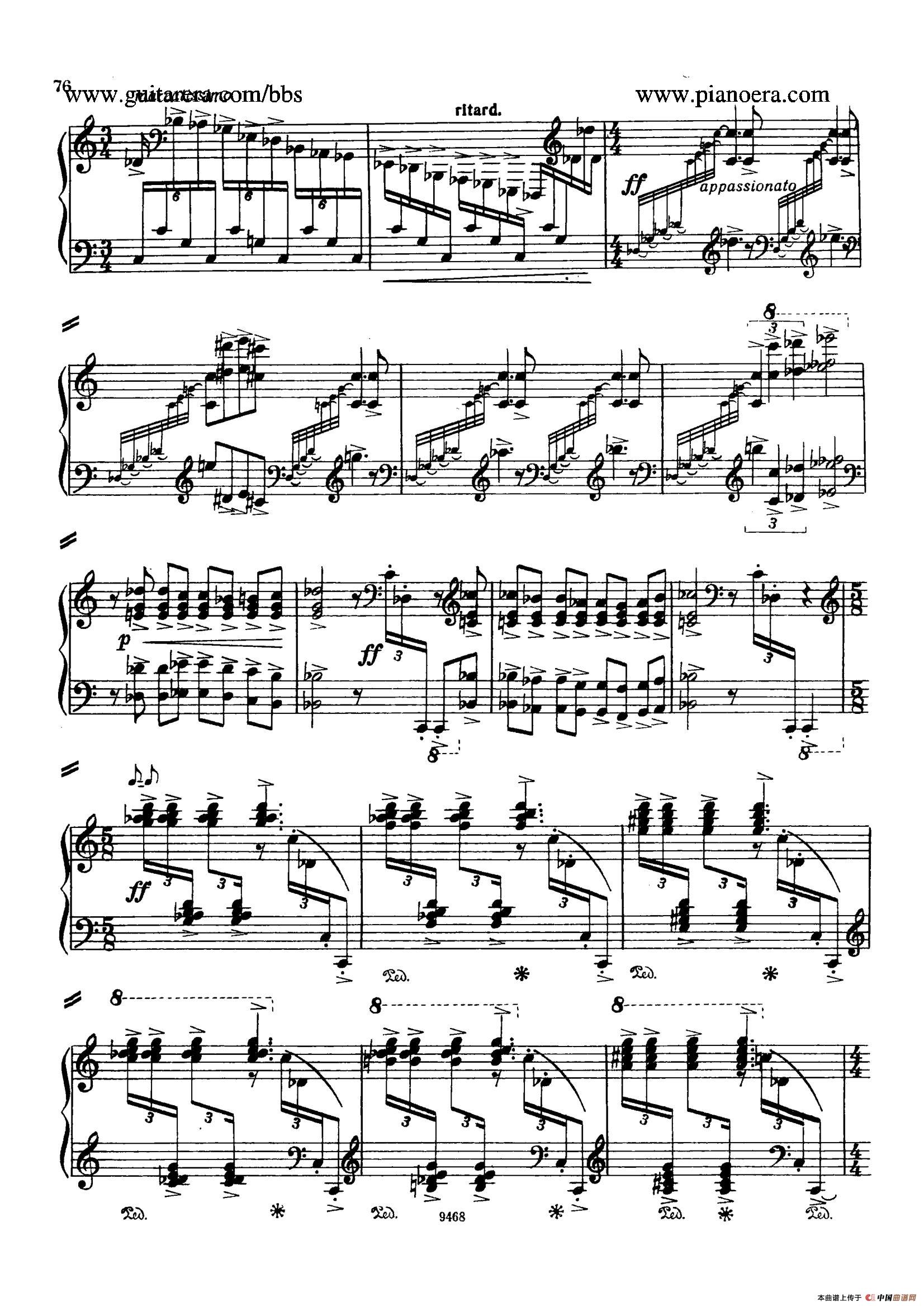 Piano Concerto in D-flat Major Op.37（降D大调钢琴协奏曲·Ⅲ·双钢琴）(1)_原文件名：072.jpg