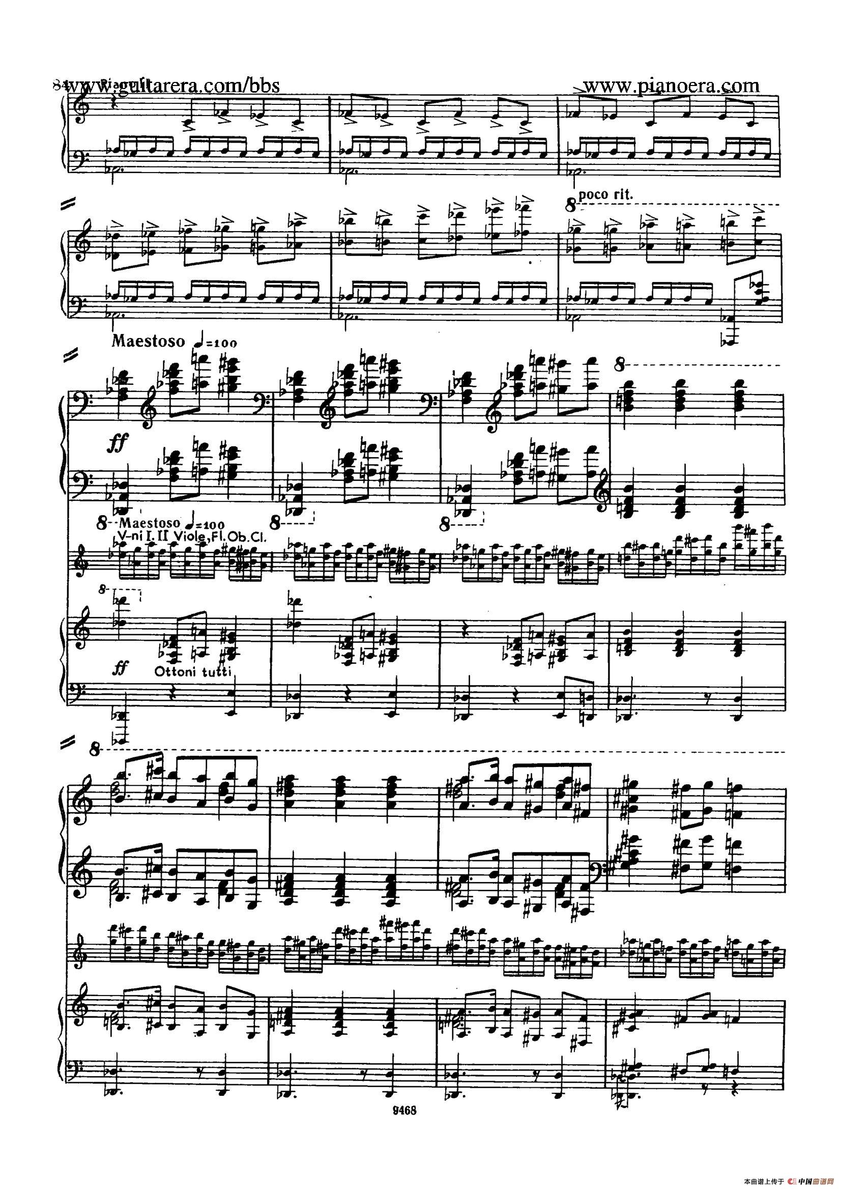 Piano Concerto in D-flat Major Op.37（降D大调钢琴协奏曲·Ⅲ·双钢琴）(1)_原文件名：080.jpg