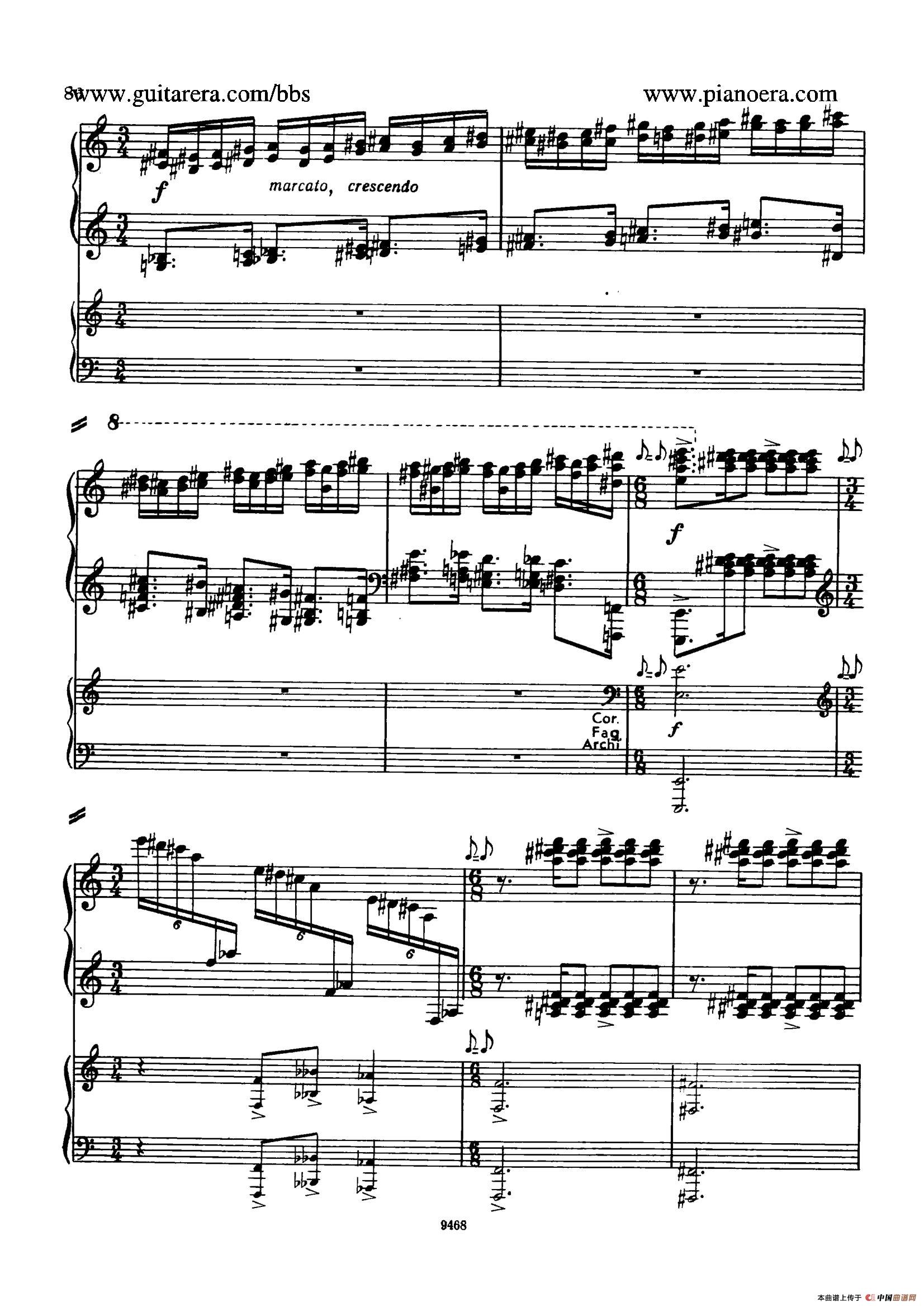Piano Concerto in D-flat Major Op.37（降D大调钢琴协奏曲·Ⅲ·双钢琴）(1)_原文件名：082.jpg