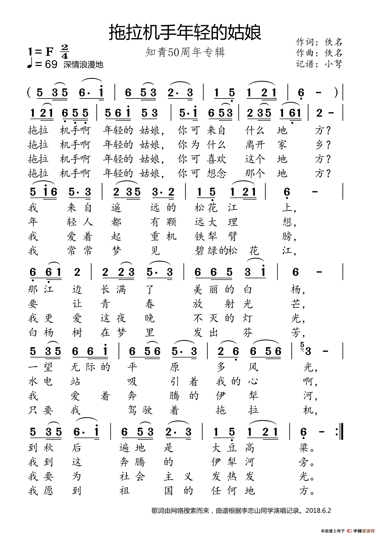 京剧路遥知马力曲谱_路遥知马力(3)