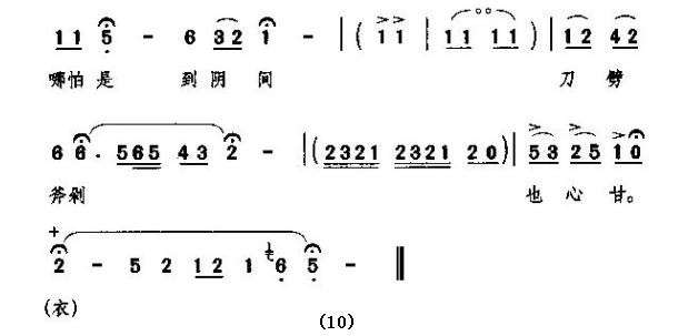 [秦腔曲譜四十年血和淚我哪裡吐冤(《祝福》祥林嫂唱段))