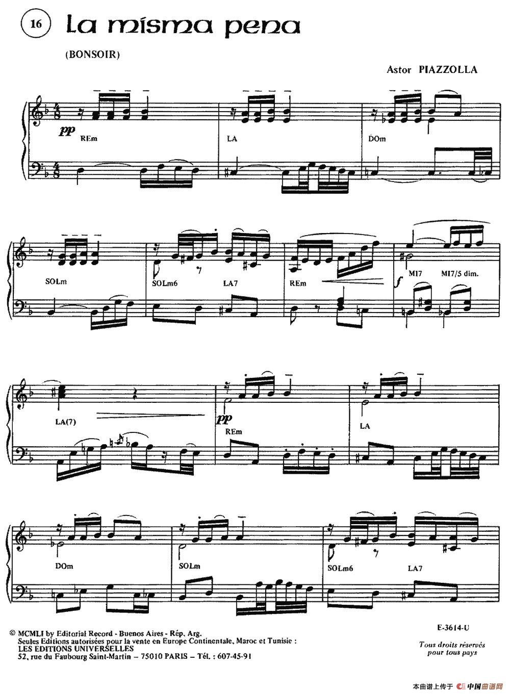 Piazzolla合集：16、La Misma Pena(1)_原文件名：033.jpg