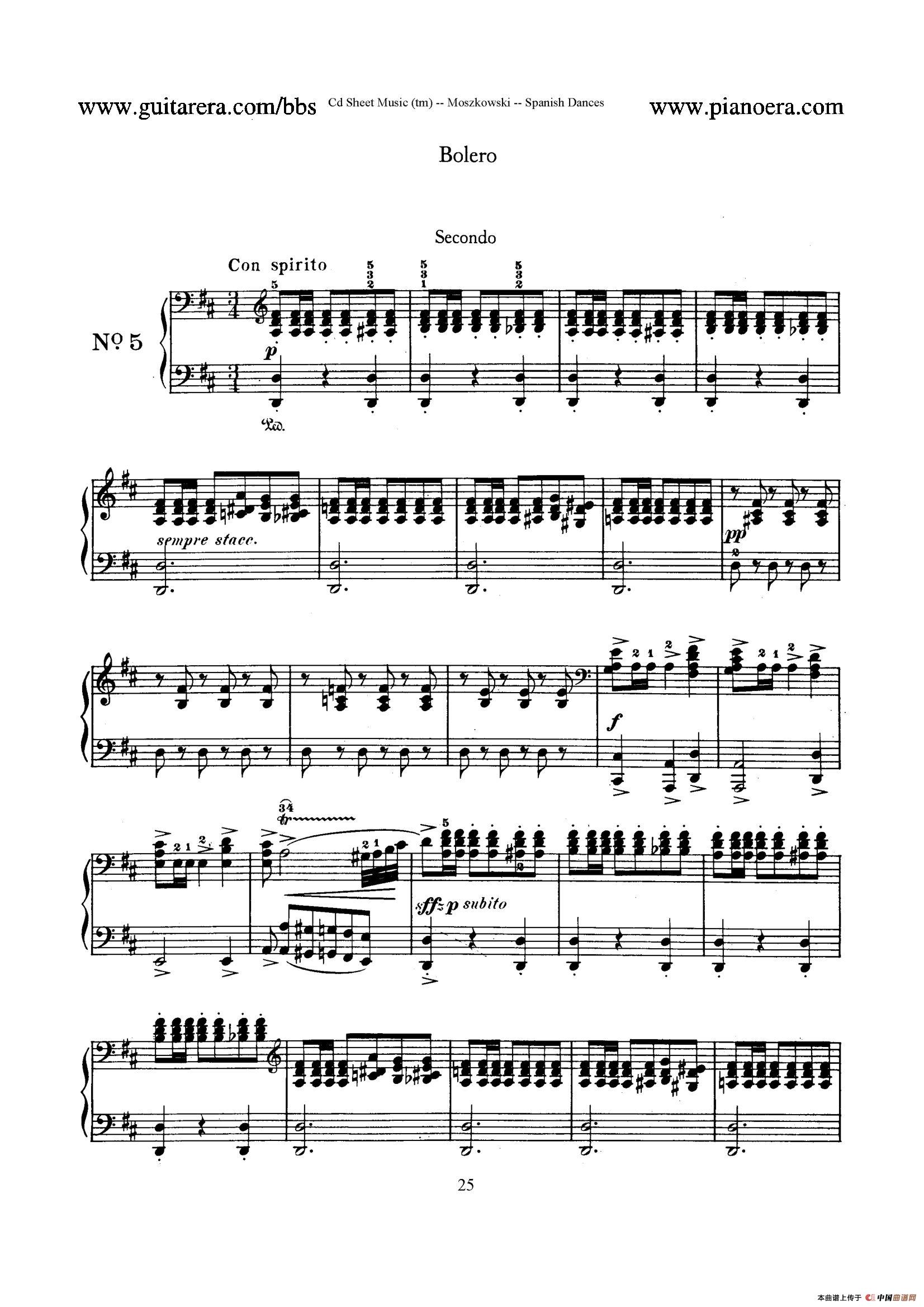 12钢琴谱(西班牙舞曲·四手联弹版)