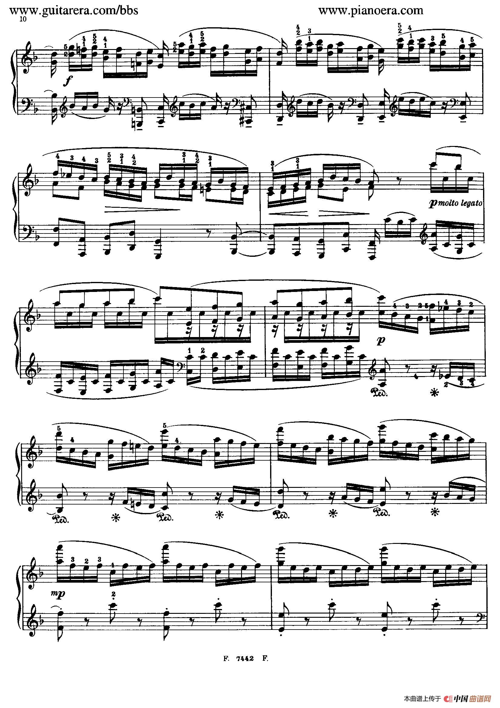 《D小调托卡塔与赋格,钢琴谱》BWV 565,Bach/Philip Jones（五线谱 钢琴曲 指法）-弹吧|蛐蛐钢琴网