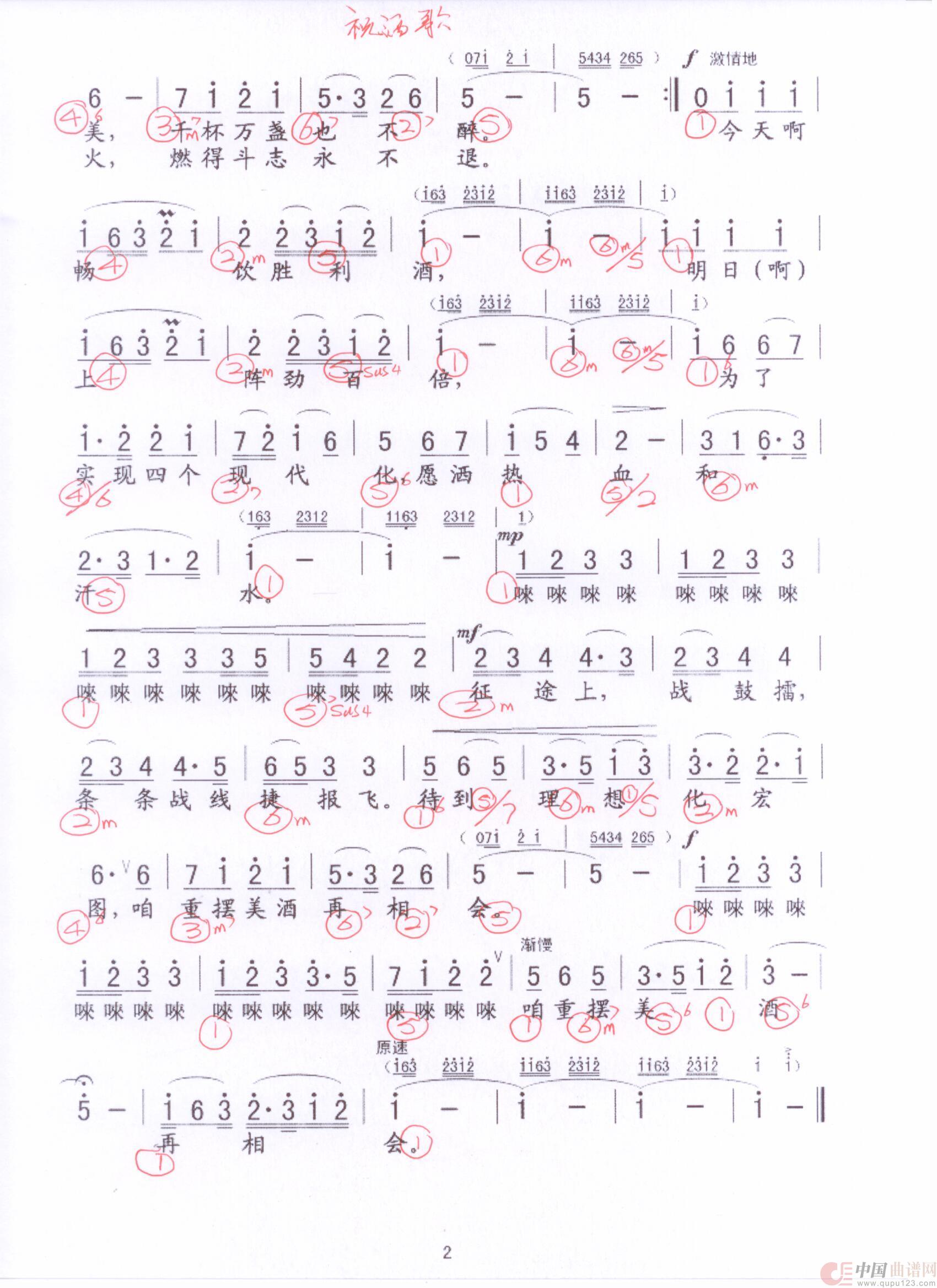 贝斯谱Z(1)_原文件名:祝酒歌2 001.jpg