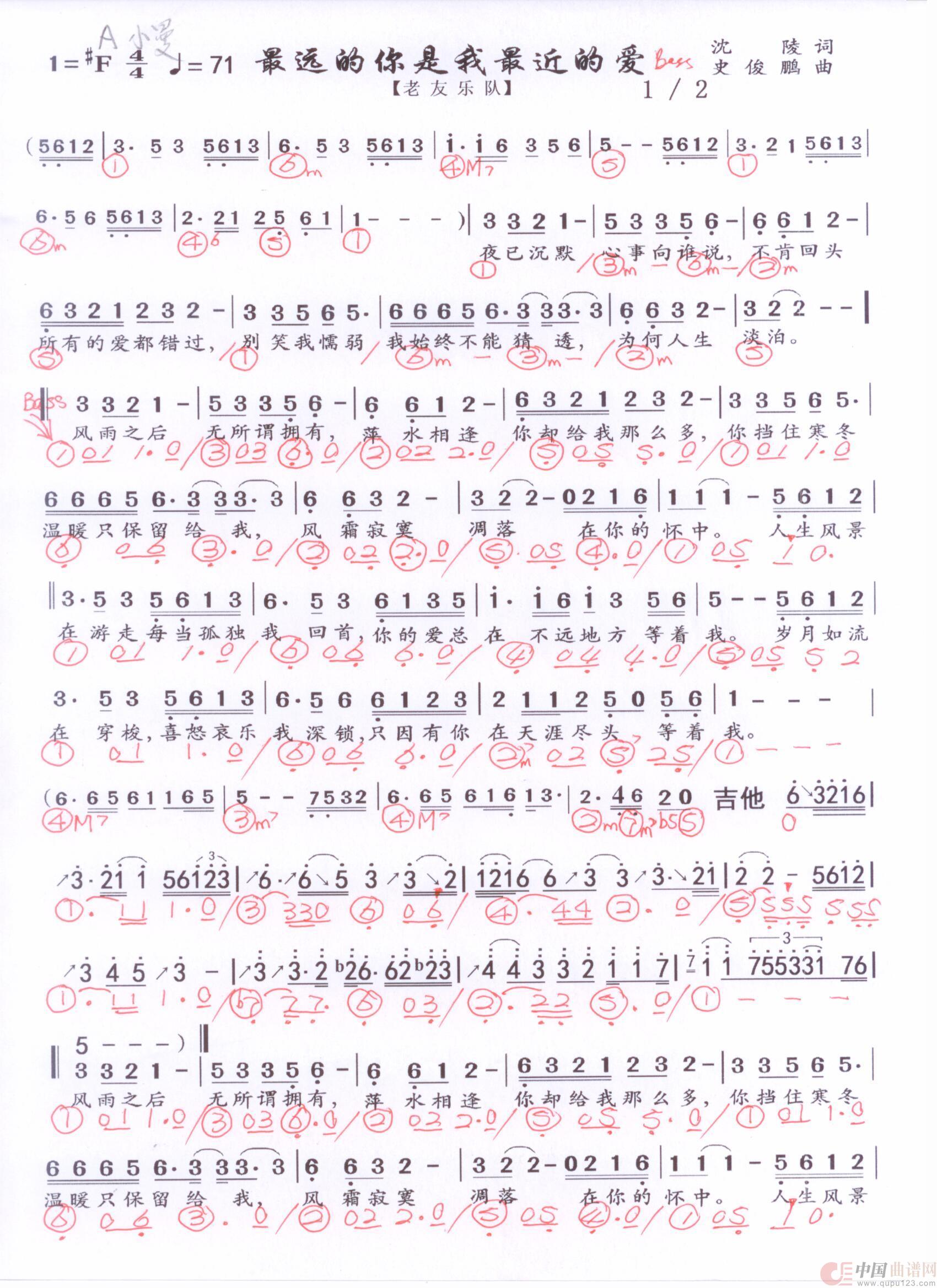 贝斯谱Z(1)_原文件名:最远的你是我最近的爱 小曼版1 001.jpg