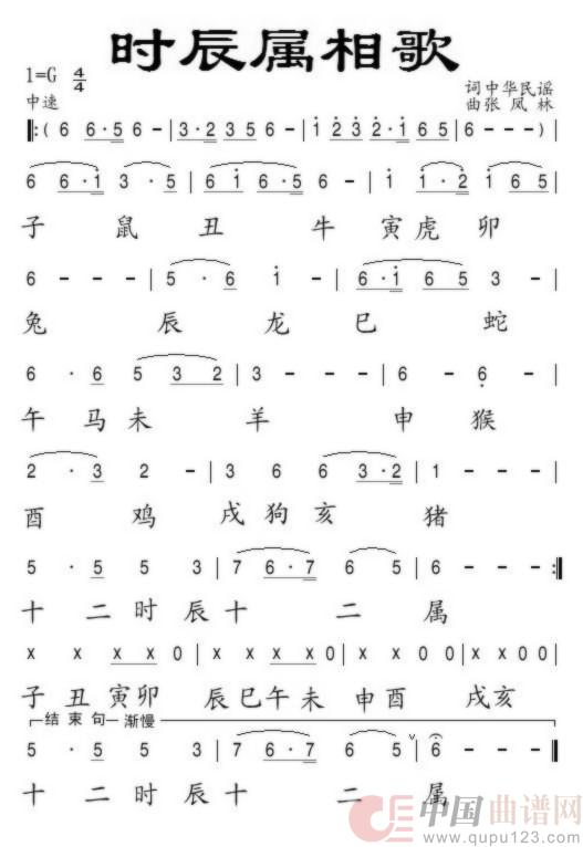 时辰属相歌(民族)(1)_原文件名:时辰属相歌.jpg